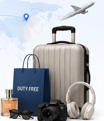Чемодан, покупки Duty Free, техника и аксессуары